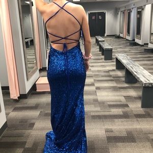 Sparkly Blue Formal Dress